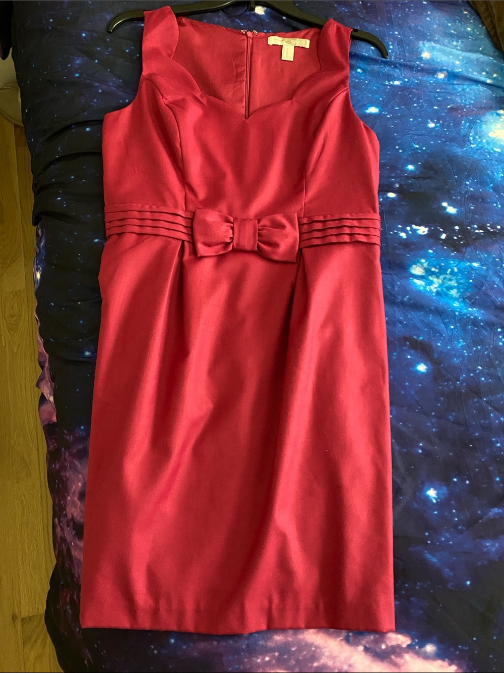 Forever 21 Dark fuscia pink Bow Waist Sheath Dress, size M